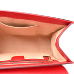 Guccissima Signature Small Padlock Top Handle Bag Hibiscus Red