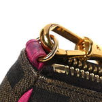 Zucca Spalmati Vitello Elite Pochette Tobacco Ciclamino