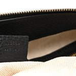 Pebbled Calfskin Large Soho Hobo Black