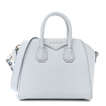 Sugar Goatskin Mini Antigona Baby Blue