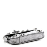Metallic Agneau Arena Small Le Cagole Sling Bag Silver