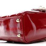 Patent Cannage Mini Lady Dior Red