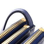 Lambskin Large Trio Crossbody Bag Indigo