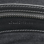GG Supreme Monogram Appia Calfskin Web Flat Messenger Bag Black Grey