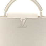 Taurillon Capucines East West MM Optic White