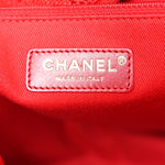 Mixed Fibers Striped Medium Deauville Tote Red