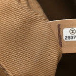 Caviar Chevron Quilted Small Coco Handle Flap Beige