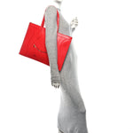 Glossy Calfskin Flat Luggage Shoulder Bag Ultra Red