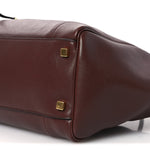 Supple Shiny Lambskin Medium Smiling New Luggage Brick