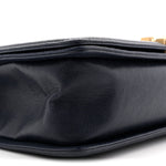 Caviar Quilted New Medium Boy Flap Blue