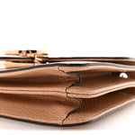 Dollar Calfskin Small Interlocking G Shoulder Bag Camelia