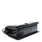 Calfskin Embossed Medium Paris Salzburg Boy Flap Navy