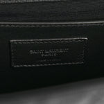 Grain De Poudre Textured Mixed Matelasse Triquilt Medium Monogram Satchel Black