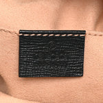Azalea Sakai Calfskin Horsebit 1955 Drawstring Bucket Bag Black