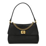 Natural Smooth Calfskin Nano Rodeo Top Handle Handbag Black