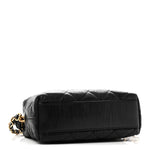 Crumpled Lambskin Quilted Small CC Links Shoulder Bag Black