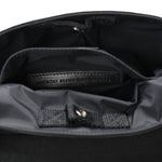 Canvas Pierced Army Messenger Bag Black