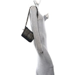 Tweed Calfskin Small Gabrielle Hobo Brown