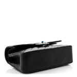 Caviar Quilted Small Double Flap Black