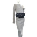 Denim Monogram Web Belt Bag Blue Multicolor