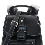 Grained Calfskin Mini Gallop Sling Bag Navy Blue