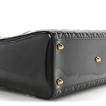 Patent Cannage Large Lady Dior Black
