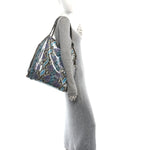 Eco Python Oleographic Big Falabella Tote Navy