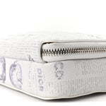 X DANIEL ARSHAM Grained Calfskin Newspaper Messenger White