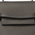 Grained Calfskin Micro Belt Bag Grey