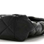 Goatskin Quilted Maxi Chanel 19 Flap Black