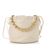 Smooth Calfskin Aria Bucket Bag Off White