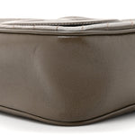 Sakai Be Green Calfskin Diagonal Stitched Small Blondie Shoulder Bag Craclet Brown