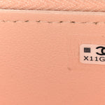 Lambskin Quilted Sweet Camellia Small Vanity Case With Chain Pink