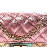 Metallic Goatskin Quilted Mini 2.55 Reissue Flap Multicolor