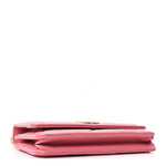 Lambskin Quilted Chanel 19 Wallet On Chain WOC Pink