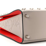 Calfskin Spikes Loubinthesky Medium Grey