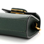 Calfskin Micro VSling Top Handle Shoulder Bag  Green