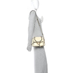 Calfskin Mini Faye Day Shoulder Bag Off White