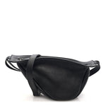 Grained Calfskin Small Slouchy Banana Bag Black