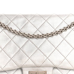 Metallic Lambskin Quilted 2.55 Reissue 227 Flap Silver