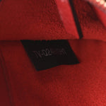 Pebbled Calfskin Rockstud Wallet on Chain Rouge Pur