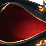 Lambskin Cannage Medium Lady Dior Navy Blue