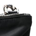 Re-Nylon Saffiano Re-Edition 2000 Double Zip Crossbody Bag Black