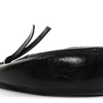 Crinkled Calfskin Crusier Crescent Bag Black