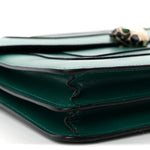 Calfskin Serpenti Forever Snake Strap Crossbody Bag Emerald Green