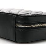 Lambskin Quilted CC Pearl Crush Camera Case Black