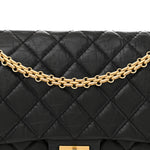 Aged Calfskin Quilted 2.55 Reissue 226 Flap Black