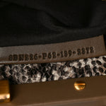 Vitello Morgan Snakeskin Medium Peekaboo Iconic Satchel Foresta