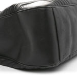 Calfskin Matelasse Maxi GG Marmont Top Handle Shoulder Bag Black