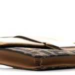 Fabric Jacquard Canvas Vitello Grace Pequin FF 1974 Baguette Belt Pouch Tobacco Moro Grezzo Sand
